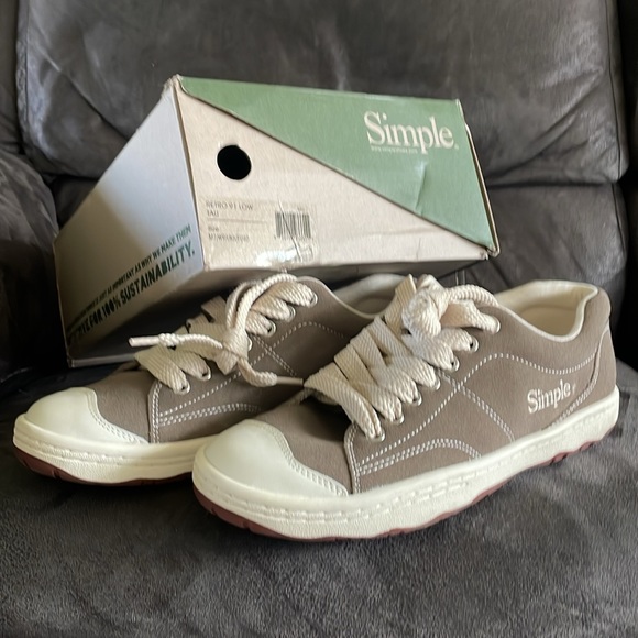 Simple Retro 91 Low Taupe Siz M7/W9 - Picture 2 of 6